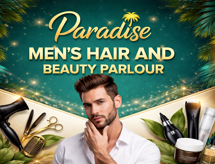 Paradise mens hair and beauty parlour