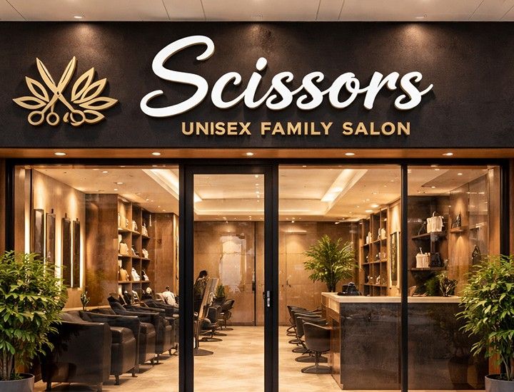 Scissors Unisex Family Salon